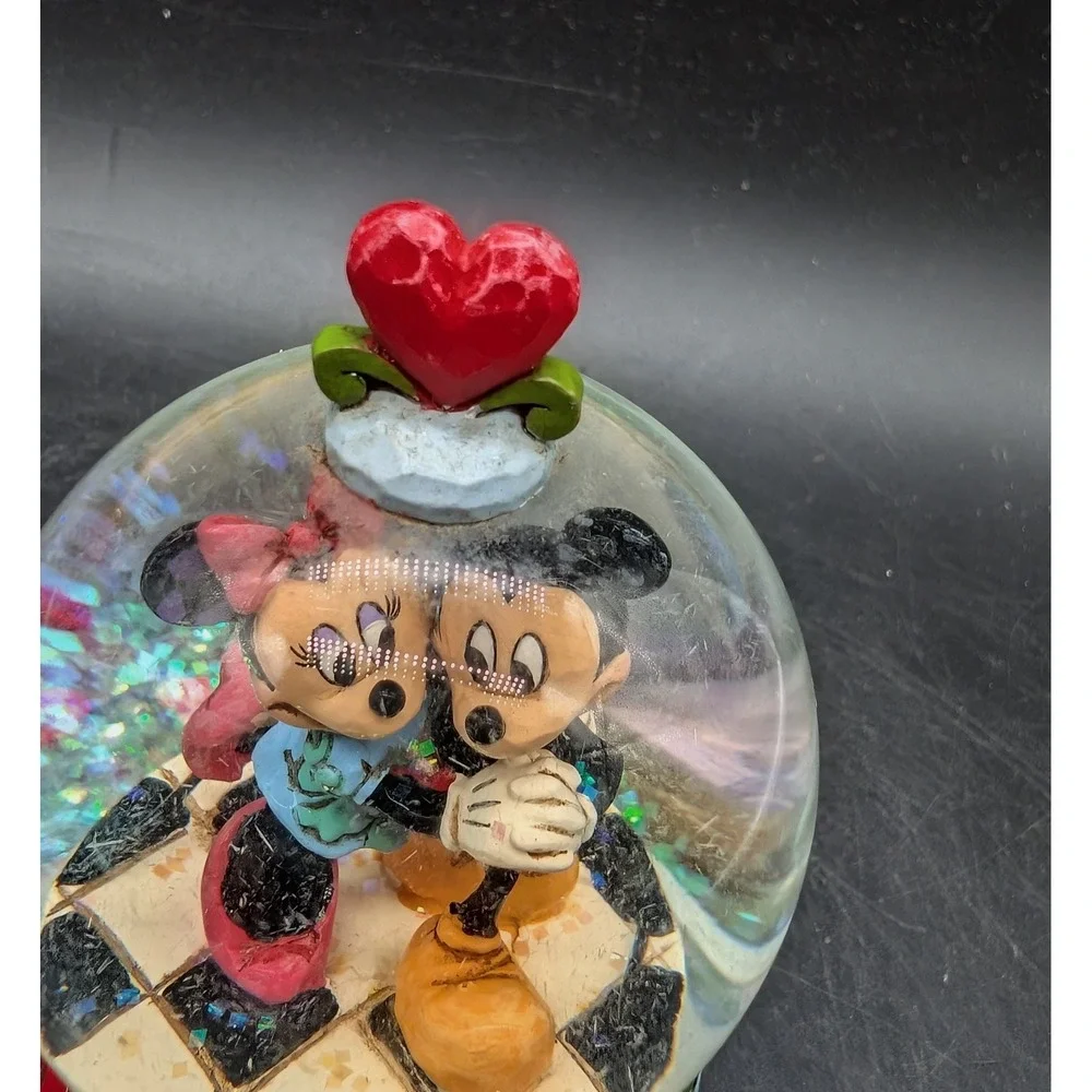 Jim Shore Disney Traditions Mickey Minnie Spring Jitterbug Snow Globe 4015350